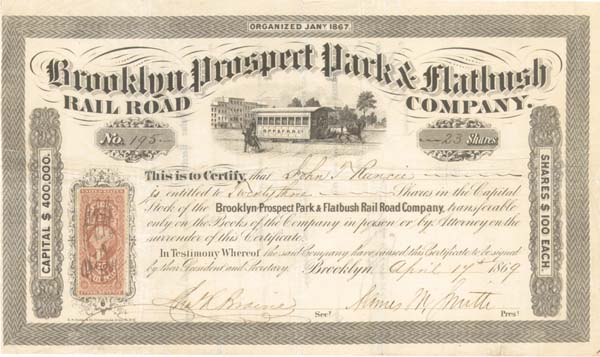 Brooklyn Prospect Park and Flatbush Railroad Co.